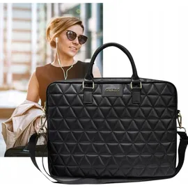 GUESS Tasche aus der Quilted Serie für 15" Notebook, schwarz