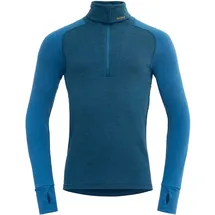 Devold Herren Expedition Merino Silk Zip Longsleeve (Größe L, blau)
