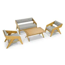 aea Gartenlounge-Set 4-tlg. Grau