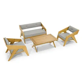 aea Gartenlounge-Set 4-tlg. Grau