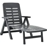 vidaXL Klappliege 189 x 72 x 96 cm anthrazit 48756