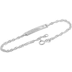 trendor 41067 Mädchen-Armband mit Namen 925 Silber Gravurband 19/17 cm