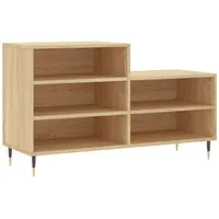 VidaXL Schuhregal Sonoma-Eiche 102x36x60 cm Holzwerkstoff