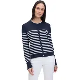 Betty Barclay Strickjacke mit Streifen Blau 36