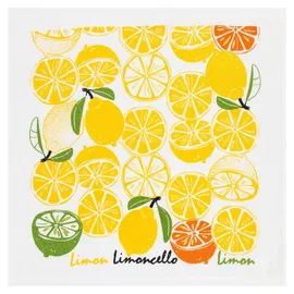 Kracht Küchen Textilien Limoncello Frottier Küchentuch bedruckt 50x50 cm bunt 3er Pack - bunt