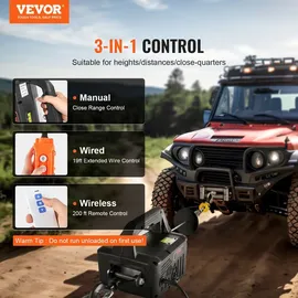 Vevor Seilwinde elektrisch 500kg schwarz