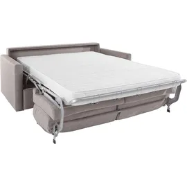 PLACES OF STYLE »GOLDPOINT 182cm, Dauerschläfer, Liegefläche 140/200 cm, 3-Sitzer mit Bettfunktion, Bonell-Federkernmatratze grau