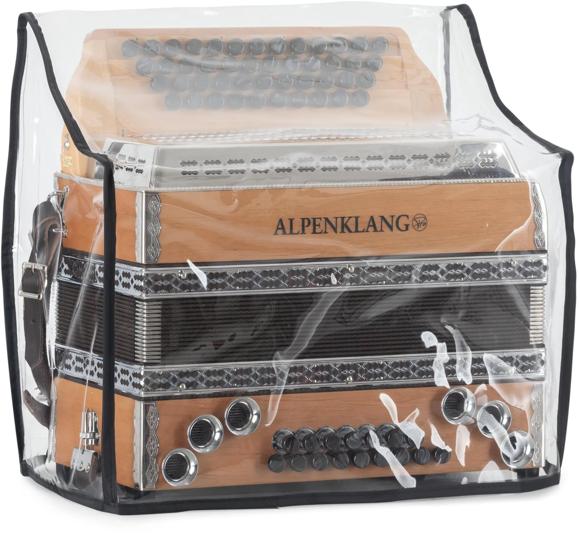 Alpenklang Cover für Steirische Harmonika Transparent