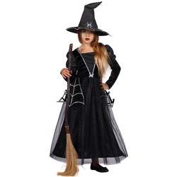thetru Hexen-Kostüm Hexen Kostüm ‚Spider Witch‘ für Mädchen mit Hexenh 98/104
