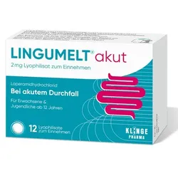 LINGUMELT akut Lyophilisate stoppt schnell akuten Durchfall 12 St