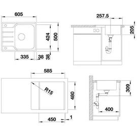 Blanco Lemis 45S IF Mini o.B.