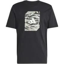 adidas Camo Shape Graphic T-Shirt, black XXL