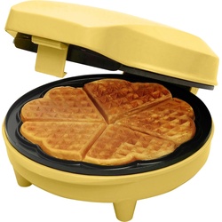 Bestron ASW217V Waffeleisen 5 Waffel(n), Waffeleisen, Gelb