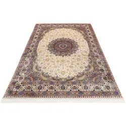Teppich WECON HOME "Täbriz", beige, B:250cm H:5mm L:340cm, Modal, Teppiche, Wohnzimmer, Orient Design
