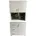 Schrank mit bedruckter Rückwand Wasserfall 80 x 180 x 40