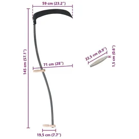 vidaXL Sense mit Schleifstein 145 cm