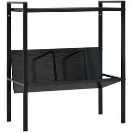 vidaXL Kinderregal 2 Regalböden 52 x 28 x 59 cm Holzwerkstoff schwarz