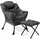 Costway Relaxsessel mit Hocker Polyester 0 x 0 x 0 cm Grau