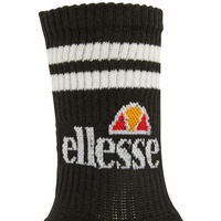 Ellesse Unisex Sportsocken PULLO im Pack - Tennissocken, Vorteilspack, Crew Socken, Logo Schwarz 43-46,5