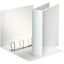Esselte Ringbuch Präsentation, mit Taschen, A4, PP, 4 Ringe, 50 mm, weiss