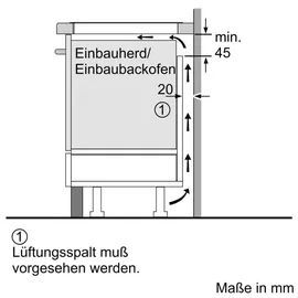 Bosch Herdset BOSCH Backofen Teleskopauszug + Induktionskochfeld Power Booster autark 60cm