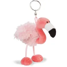 NICI Schlüsselanhänger Flamingo 10cm an Header Karte