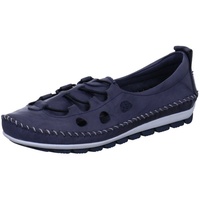 Gemini 003115-01 Schuhe Damen Ballerina Slipper Mokassins, Größe:42 EU, Farbe:Blau - 42 EU