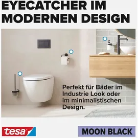 Tesa Moon Bademantelhaken Matt Schwarz