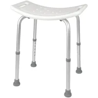 Mobiclinic Duschhocker San Fermín Aluminium höhenverstellbar mit Rückenlehne und