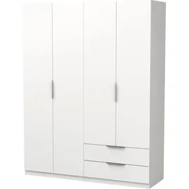 Demeyere Drehtürenschrank Ghost 157,3 x 203 x 51,1 cm Weiß