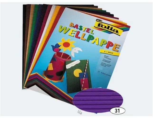 Wellpappe 50x70 10 Bogen lila - 741031