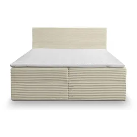 venasi Möbel Boxbett, Beige, Holzwerkstoff, H2 - H3, 140x200 cm, Schlafzimmer, Betten, Boxspringbetten