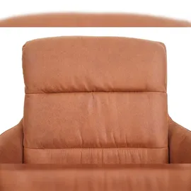 Mendler 6er-Set Esszimmerstuhl HWC-K32, Küchenstuhl Lehnstuhl Stuhl, drehbar Auto-Position, Stoff MVG ~ Wildleder-Optik braun