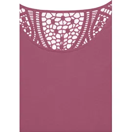 VIVANCE Kurzarmshirt lila 40/42