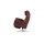 KOINOR Sessel Safira Leder 92 x 113 x 90 cm Rot elektrisch