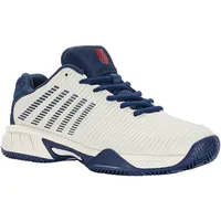 K-Swiss Performance Hypercourt Express 2 HB Tennis Shoe, Blanc de Blanc/Blue Opal/Lollipop, 37 EU