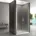 Lara rechts 80 x 195 cm grau satiniert ESG Sicherheitsglas