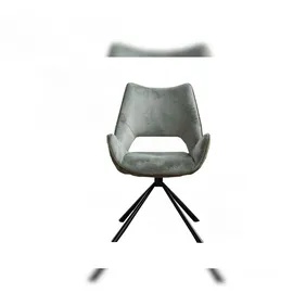 KAWOLA Esszimmerstuhl VELO Drehstuhl Stoff graugrün