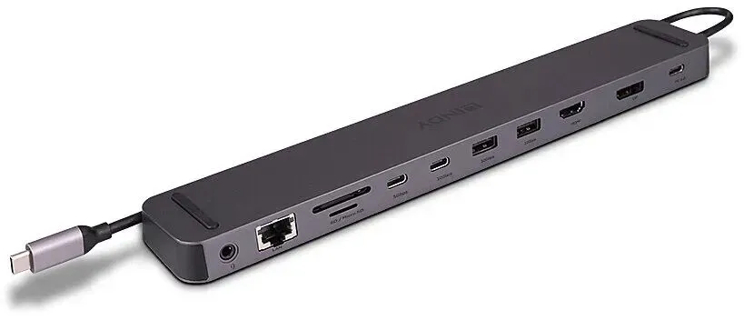 Lindy 43392 laptop-dockingstation & portreplikator Andocken USB 3.2 Gen 1 (3.1 Gen 1) Type-C Anthrazit