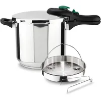 Magefesa DYNAMIC – Schnellkochtopf 7.5L + Korb, Edelstahl 18/10, Energieeffizient, Für alle Herdarten, Induktion