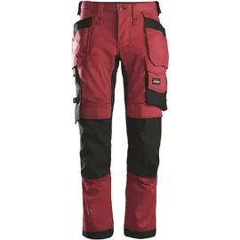 Snickers Workwear Snickers AllroundWork, Stretch-Arbeitshose mit Holstertaschen 44 chilirot/schwarz
