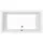Polysan s.r.o. DEEP Rechteck-Duschwanne 120x90x26cm, tief, weiss mit Rahmengestell