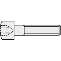 TOOLCRAFT 888022 Zylinderschrauben M1.4 6mm Innensechskant DIN 912 Stahl