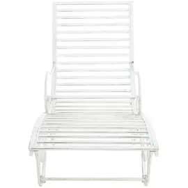 deluke SENTA Sonnenliege 140 x 58 x 101 cm Antik-Weiß