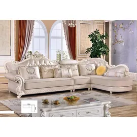 aea Chesterfield Ecksofa Sofa Couch Polster Möbel Barock Rokoko Stoff Leder