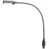 Adam Hall SLED 1 Ultra USB Schwanenhalsleuchte mit 4 COB LEDs schwarz, Weißes Licht, 1 Schwanenhals