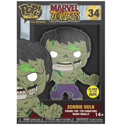 Funko - POP! Pin - Marvel - Zombie Hulk (Glow) (mit Variante), 1 Stück, sortiert