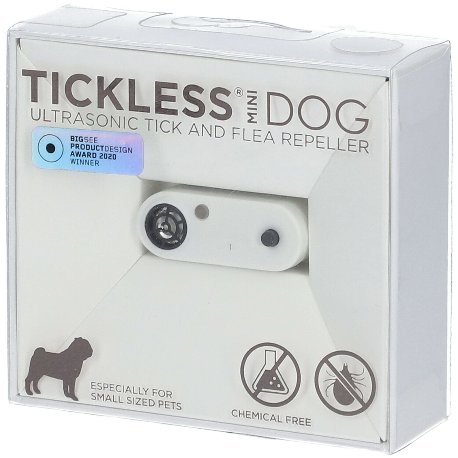 Tickless® Mini Chien Expulseur Ultrasonique Tique/Puce Blanc 1 pc(s) Appareil