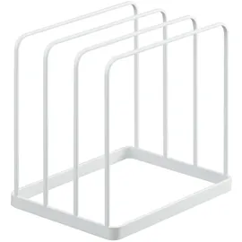 Yamazaki 5052 TOWER Tray Stand, white, Steel, 19.5 x 16 x 19.5 cm