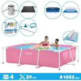 Intex – Schwimmbecken mit rechteckigem Rahmen – 220 x 150 x 60 cm – im Lieferumfang enthalten Accessoire CB97